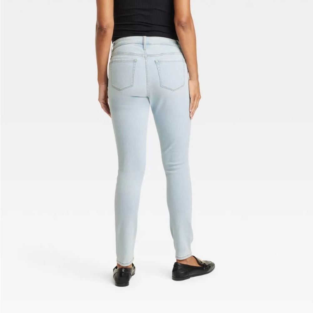 Under Belly Skinny Maternity Jeans Light Wash Size 16 NWT - Picture 3 of 4